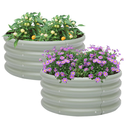 Besebay 2-pack raised garden bed assembly for quick setup outdoors
