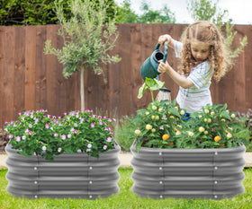 Besebay 2x1ft galvanized raised bed assembly hardware, quick setup for weekend projects
