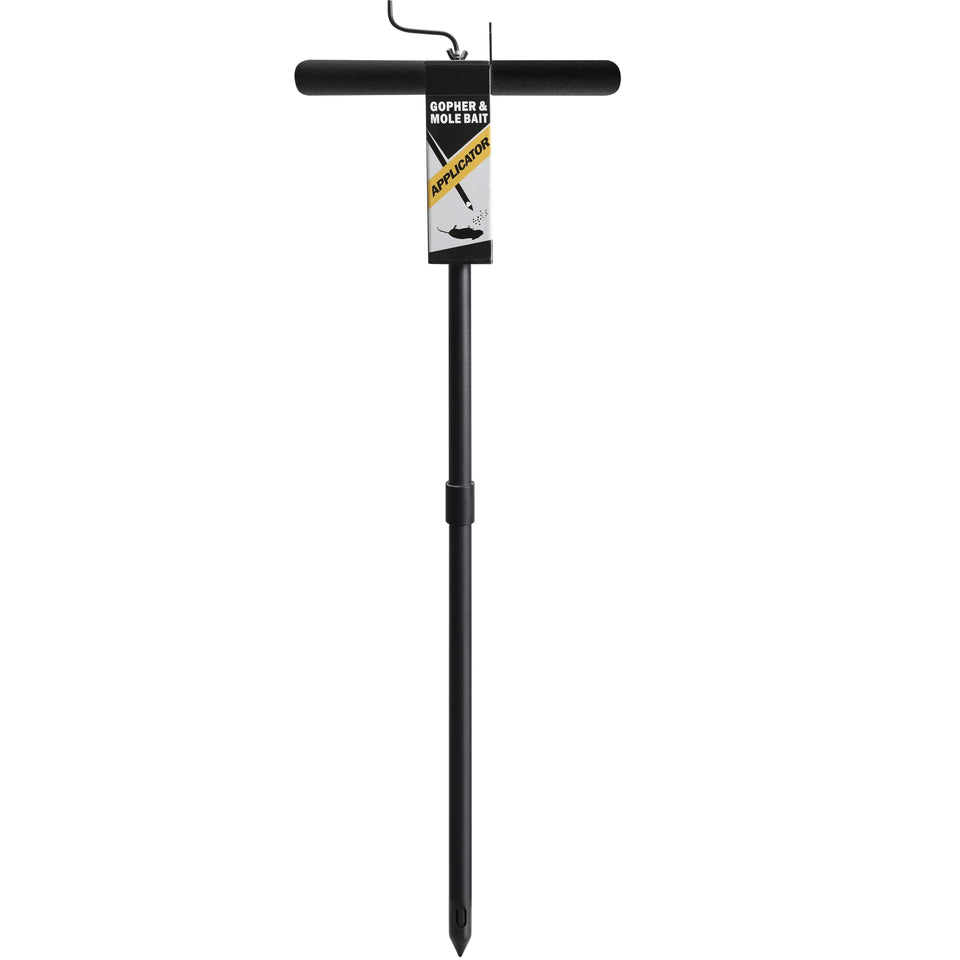 Beseetop gopher bait applicator with 32-inch handle for no-dig placement