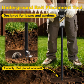 Beseetop tool placing bait into tunnels for targeted control