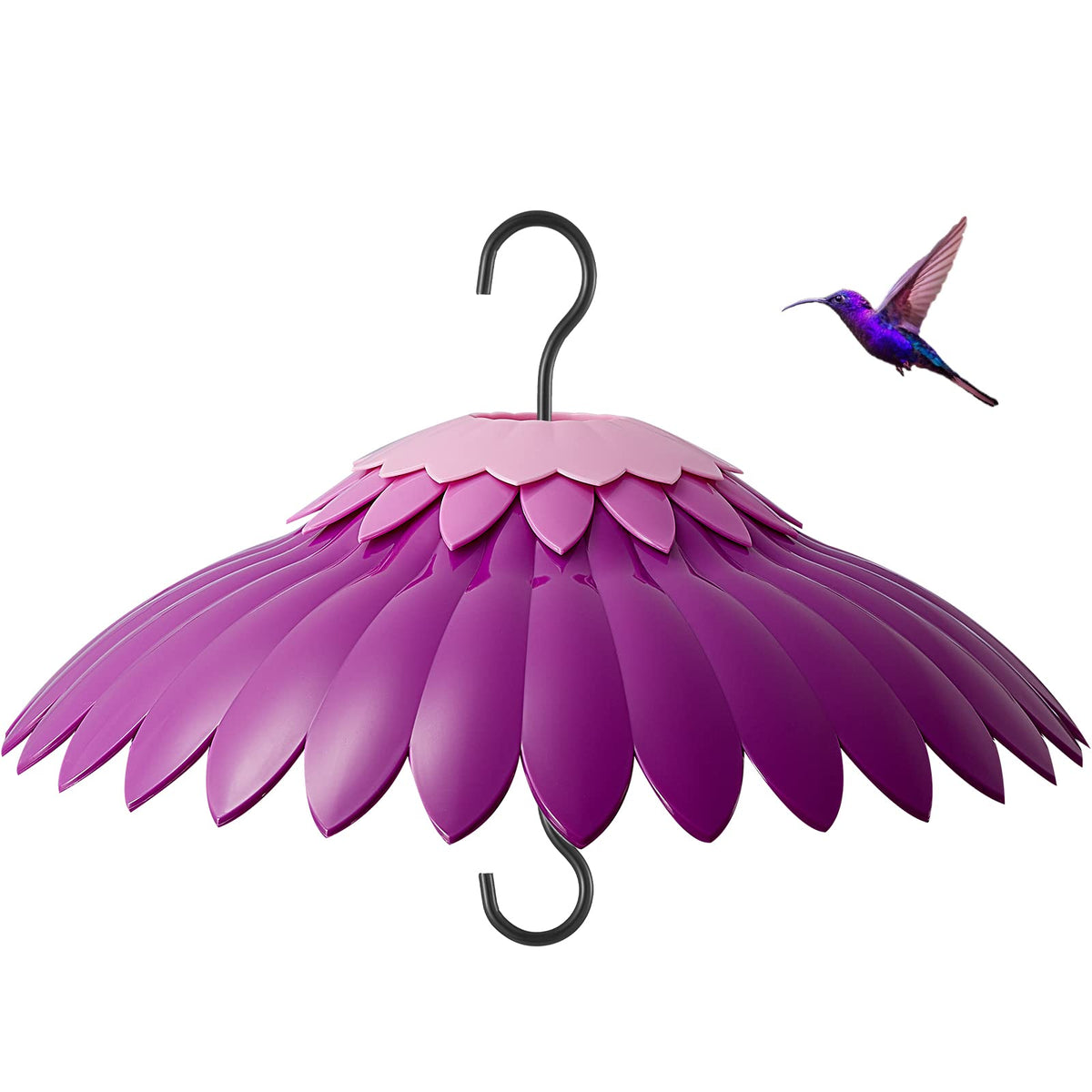 Beserie baffle bird feeder cover umbrella shields nectar from rain.