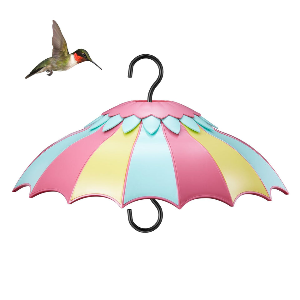 Beserie bird feeder cover dome weather guard protects nectar from sun and rain.