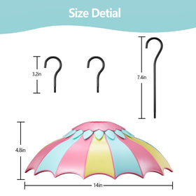 Beserie hanging baffle with three steel hooks provides flexible hanging options.