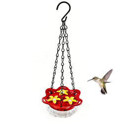 Beserie small glass hummingbird feeder 3.4oz for easy nectar feeding outdoors
