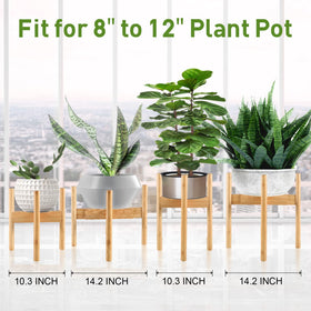 BESHOF bamboo plant stand indoor design complements living rooms