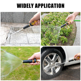 Besiter brass-core nozzle with rubber grip stays comfortable during long watering sessions.