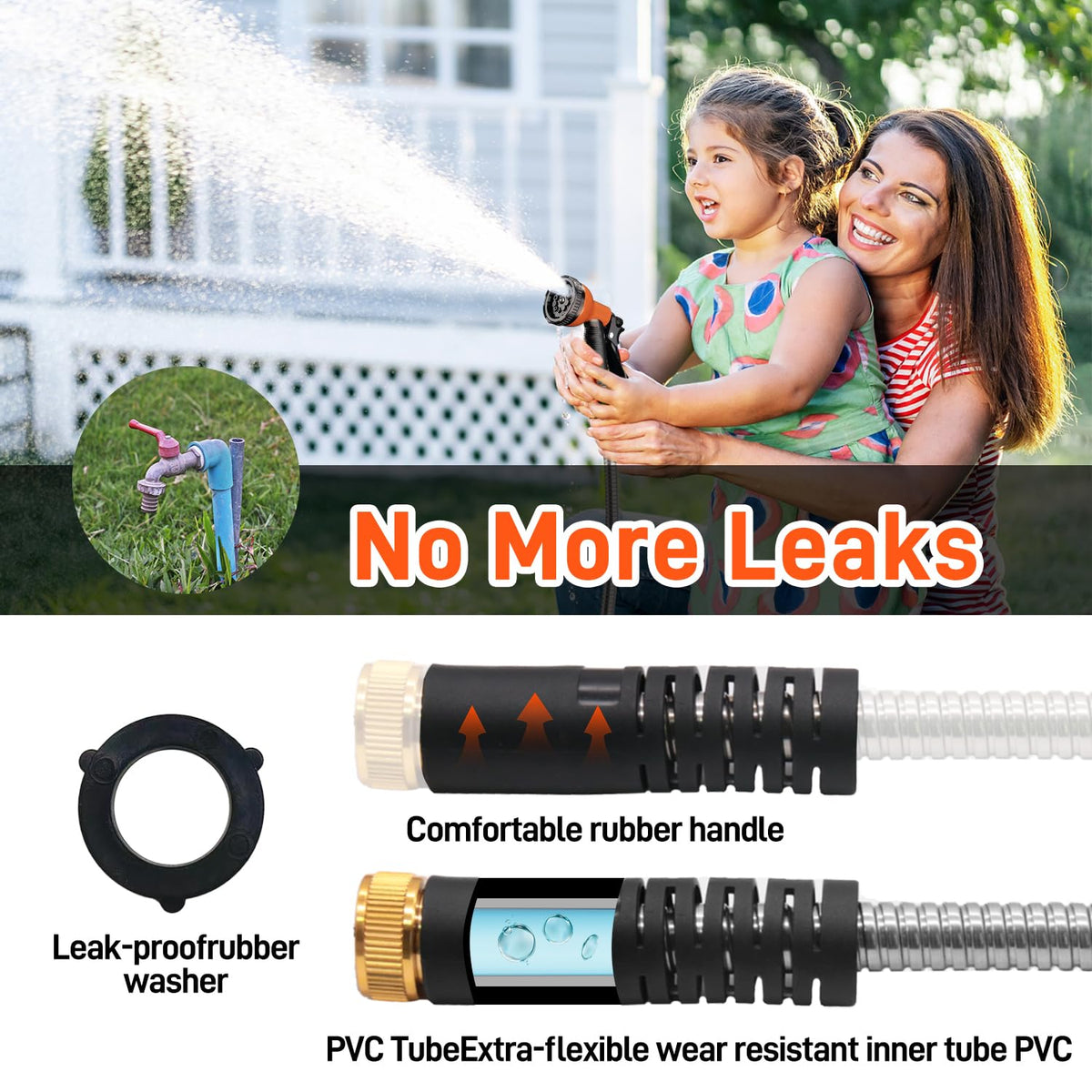 Besiter dual-end leak-free connection emphasizes reliable water flow during use.