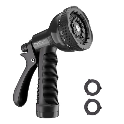 Besiter garden hose nozzle 2-pack for flexible watering tasks.