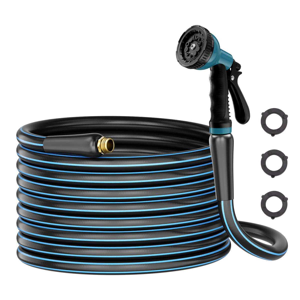 Besiter heavy-duty garden hose 50ft for outdoor cleaning and watering
