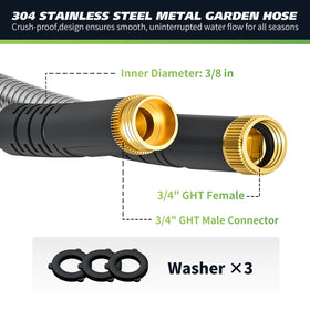 Besiter leakproof brass fittings provide drip-free faucet connections.
