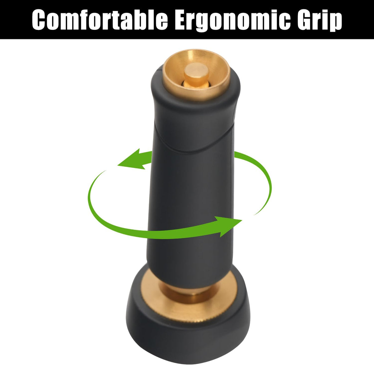 Besiter rubber-grip handle provides secure, fatigue-free operation.