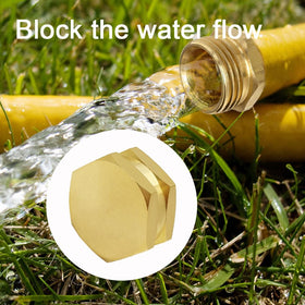 BesNPT brass 3/4 inch end cap designed for quick hand installation.