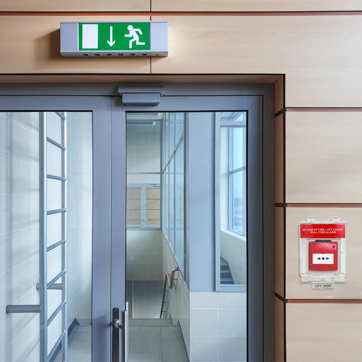 BESPORTBLE pull station cover suits offices and storefronts, enhancing safety equipment.