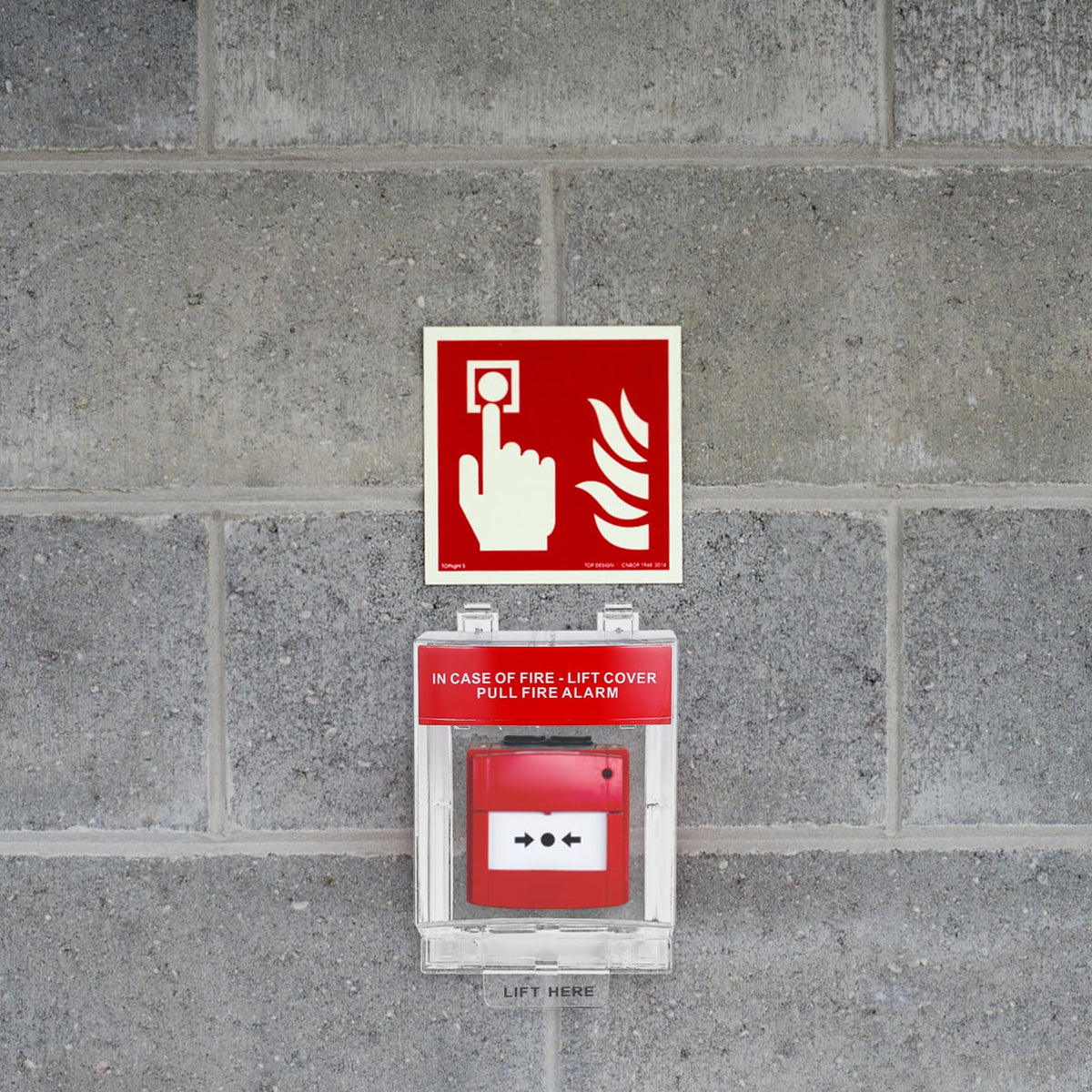 BESPORTBLE pull station cover features a transparent design that preserves visibility.