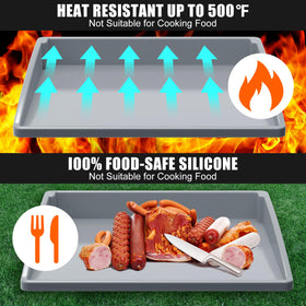 BESSIO protective mat helps keep the griddle surface clean between uses