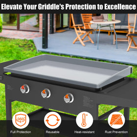 BESSIO protective griddle cover shields the surface from dust and rust