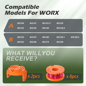 Bessport WA0010 packaging reveals 16 spools and 4 caps for replacements.