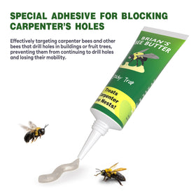 Best Bee Trap active nesting holes close-up demonstrates targeted placement