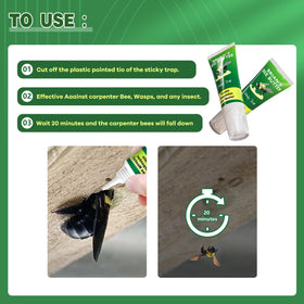 Brain's Bee Butter tube shown for precise application into active holes