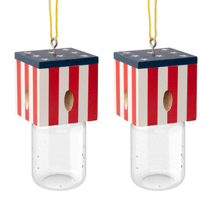 Best Bee Trap cube flag style outdoor trap protects wood by capturing carpenter bees.