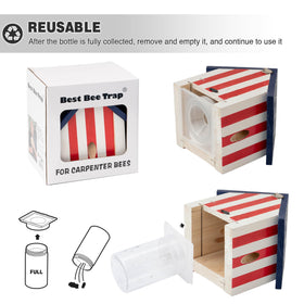 Best Bee Trap removable vault makes emptying simple.