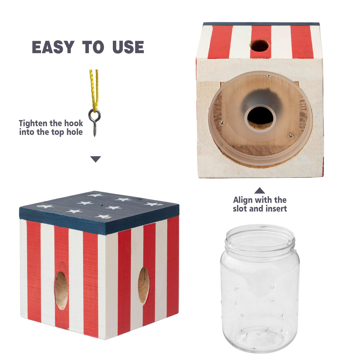 Best Bee Trap easy installation with screws and nails for sturdy mounting.