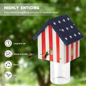 Best Bee Trap removable vault design for easy cleaning.