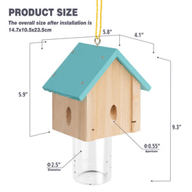 Ideal for sunlit spots 77–86 F when carpenter bees are most active