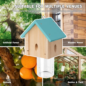 Weather-resistant hardware keeps the trap sturdy through rain and sun