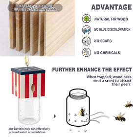 Best Bee Trap weather-resistant wood frame withstands rain and sun.