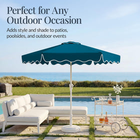 Best Choice Products heavy-duty steel pole and reinforced aluminum ribs