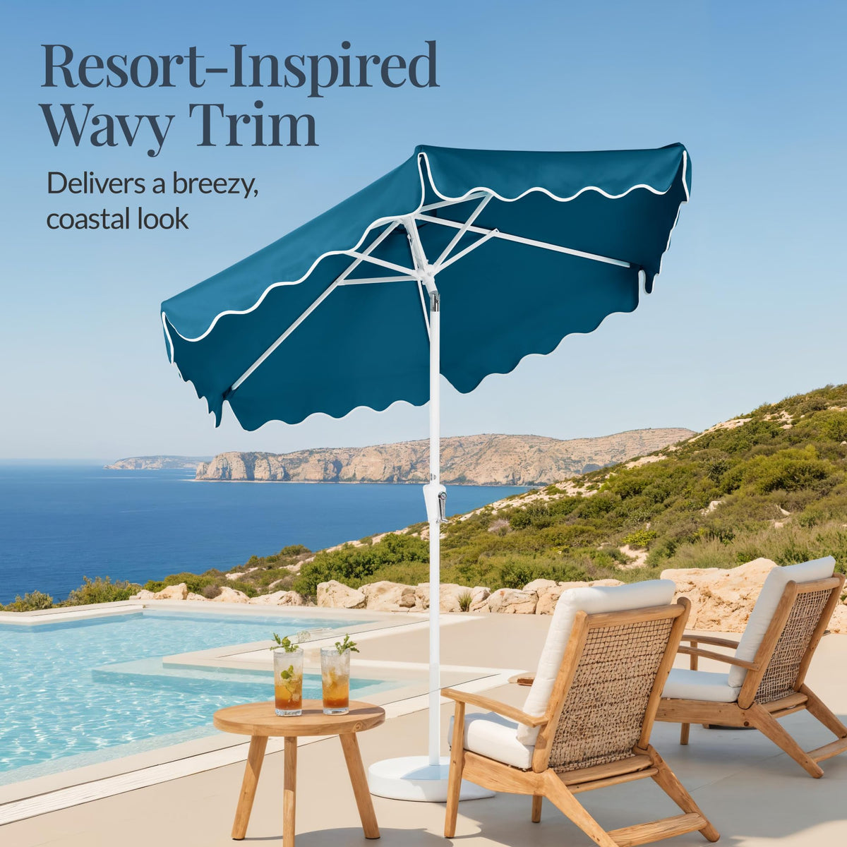 Best Choice Products wind vent design reduces wind stress on breezy days