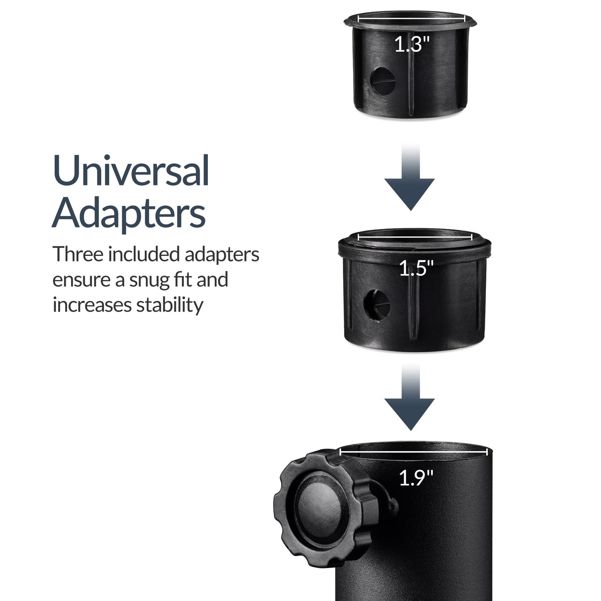 Best Choice umbrella base ensures a stable setup on various surfaces