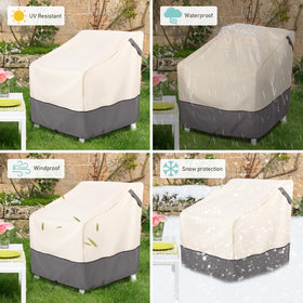 Bestalent chair cover on chair demonstrates neat appearance and quick setup.