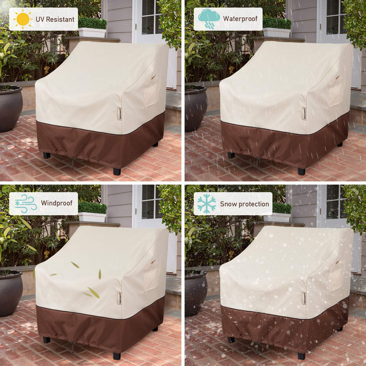 Bestalent fits up to 29W x 30D x 36H for many chairs.