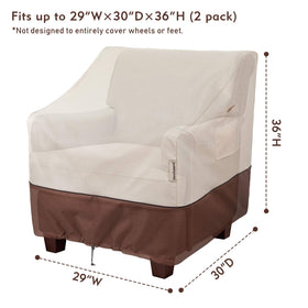 Bestalent outdoor chair cover with adjustable hem cord for a snug fit.