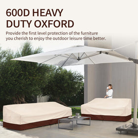 Bestalent patio cover features durable stitching to resist deformation on windy days.