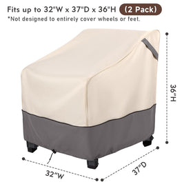 Bestalent side-view dining chair cover demonstrates full coverage for deep-seat chairs.