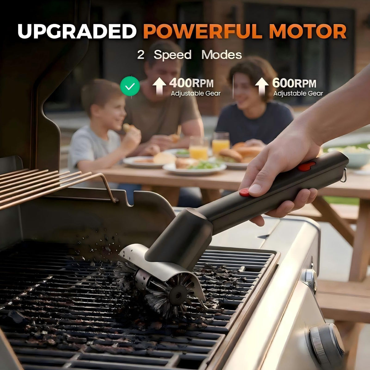 Bestbuy8 grill brush LED light for better visibility while cleaning