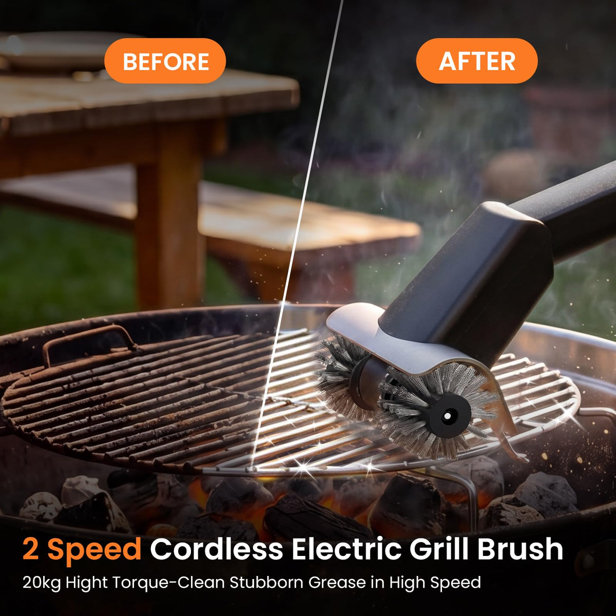Bestbuy8 360° scraper with hook for safe handling of hot grates