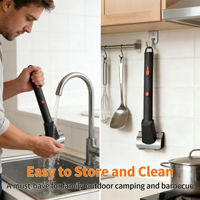 Bestbuy8 universal-fit grill brush works with gas, charcoal, and electric grills