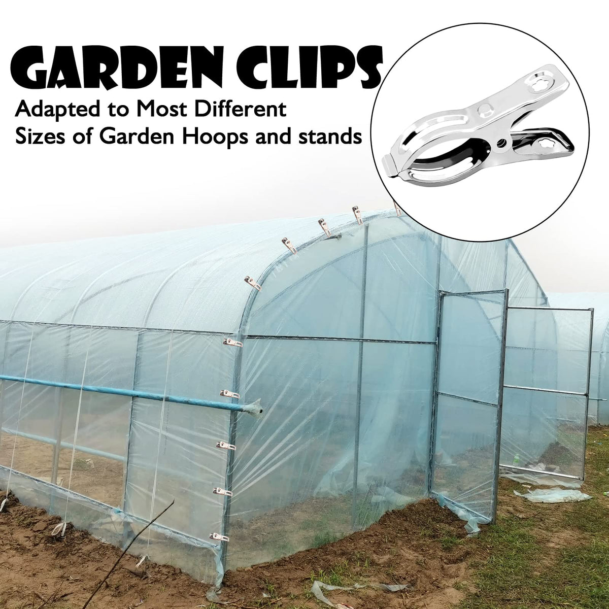 BESTEEL clip for netting and covers keeps materials in place.