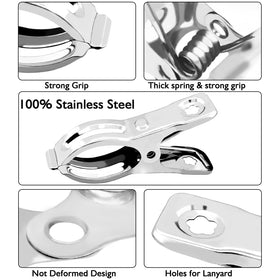 BESTEEL large clip opening fits various hoop sizes.