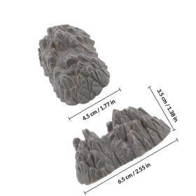 BESTonZON hollow rocks lightweight for quick arrangement in mini scenes