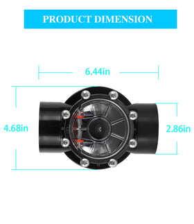 Easy operation with a simple handle turn to open or close the valve.