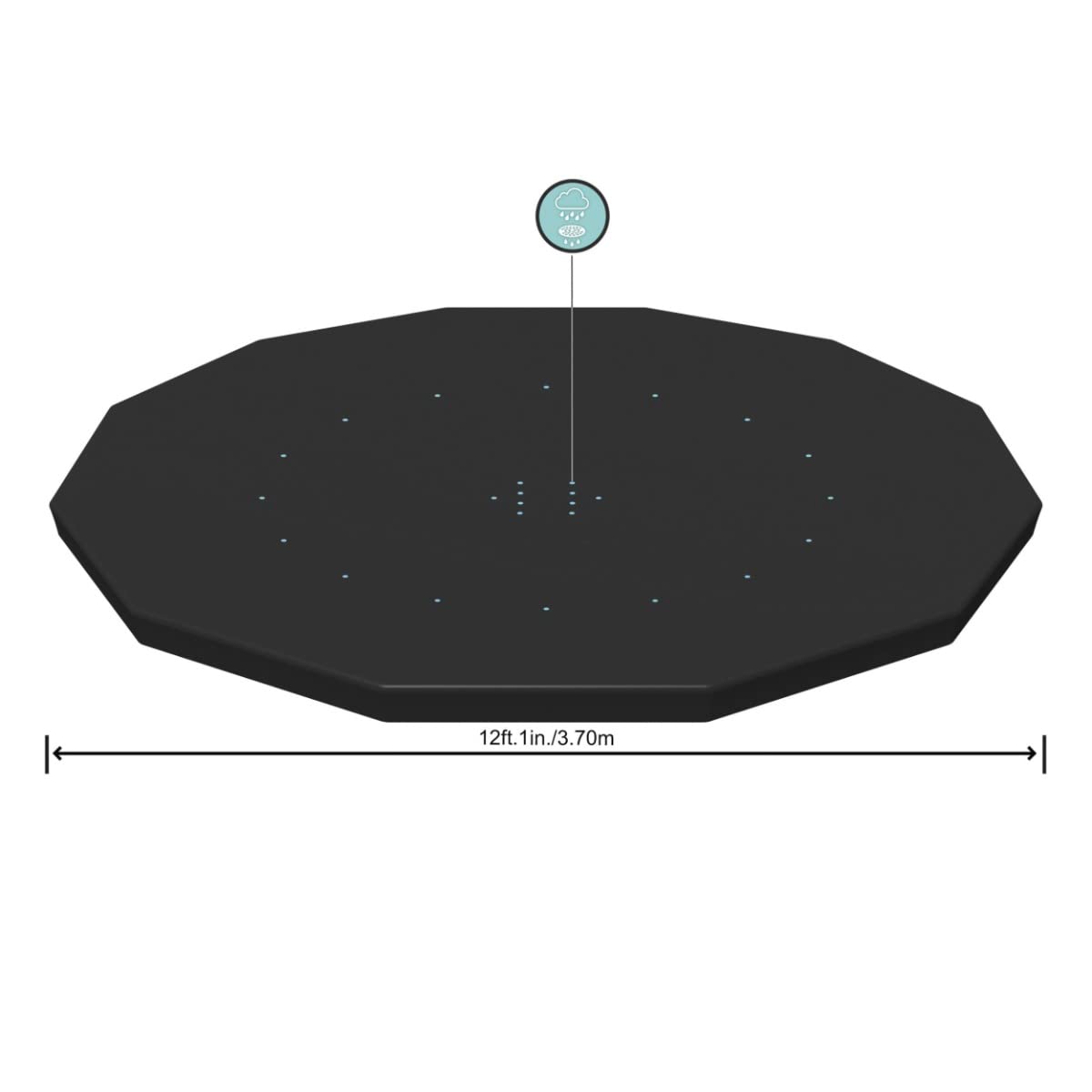 Bestway Flowclear durable PVC round pool cover for extended seasons