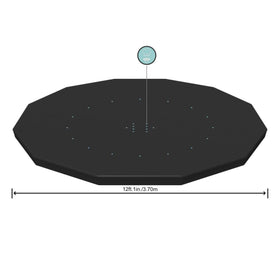 Bestway Flowclear durable PVC round pool cover for extended seasons