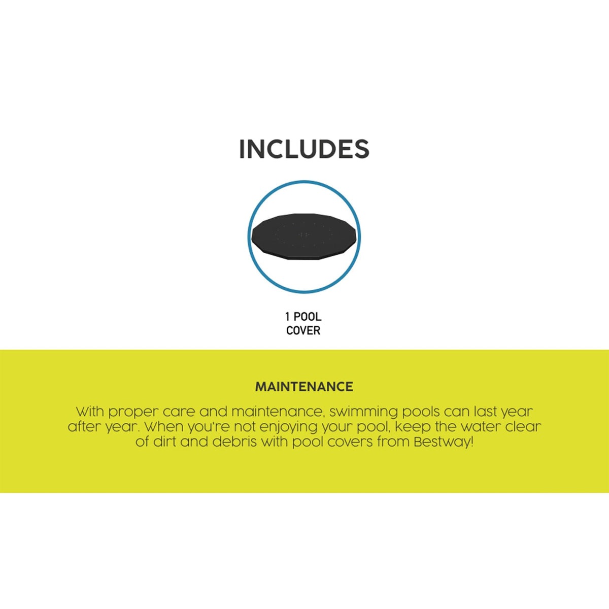 Flowclear cover designed for 14ft round frame pools like Steel Pro