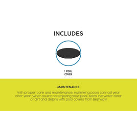 Flowclear cover designed for 14ft round frame pools like Steel Pro