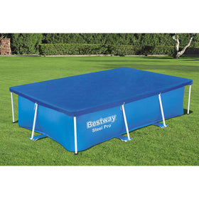 Bestway FlowClear cover fitted to a Steel Pro compatible rectangular pool